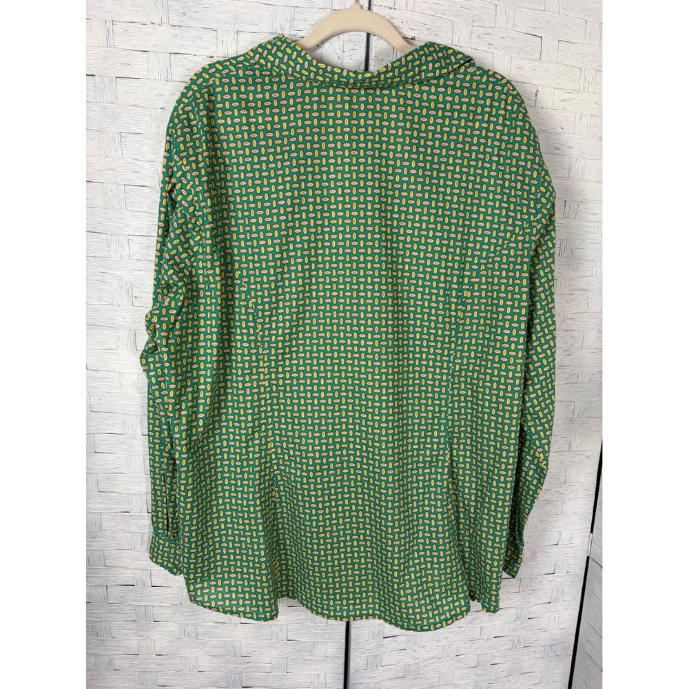 eShakti Womens Blouse Button Down lightweight 100% Cotton v-Neck Plus Size - Picture 2 of 12
